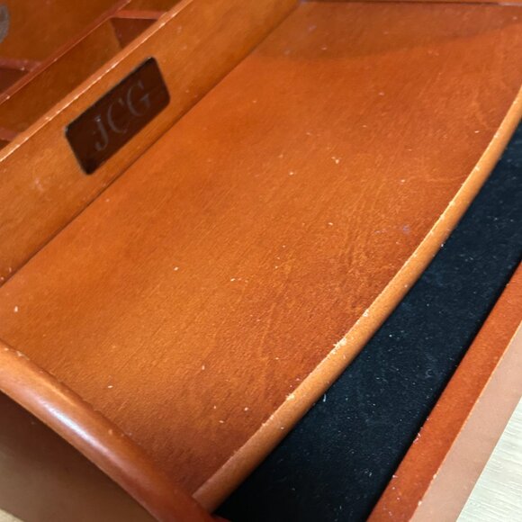 Mid-Century Jack Daniel's Wooden Dresser Top Organizer - Picture 15 of 15